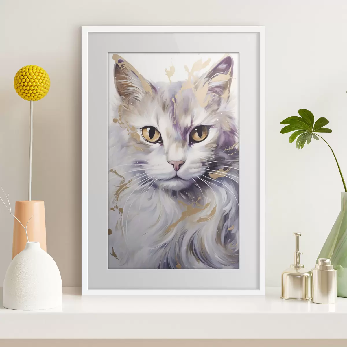 Poster Abstrakte Katze f46837