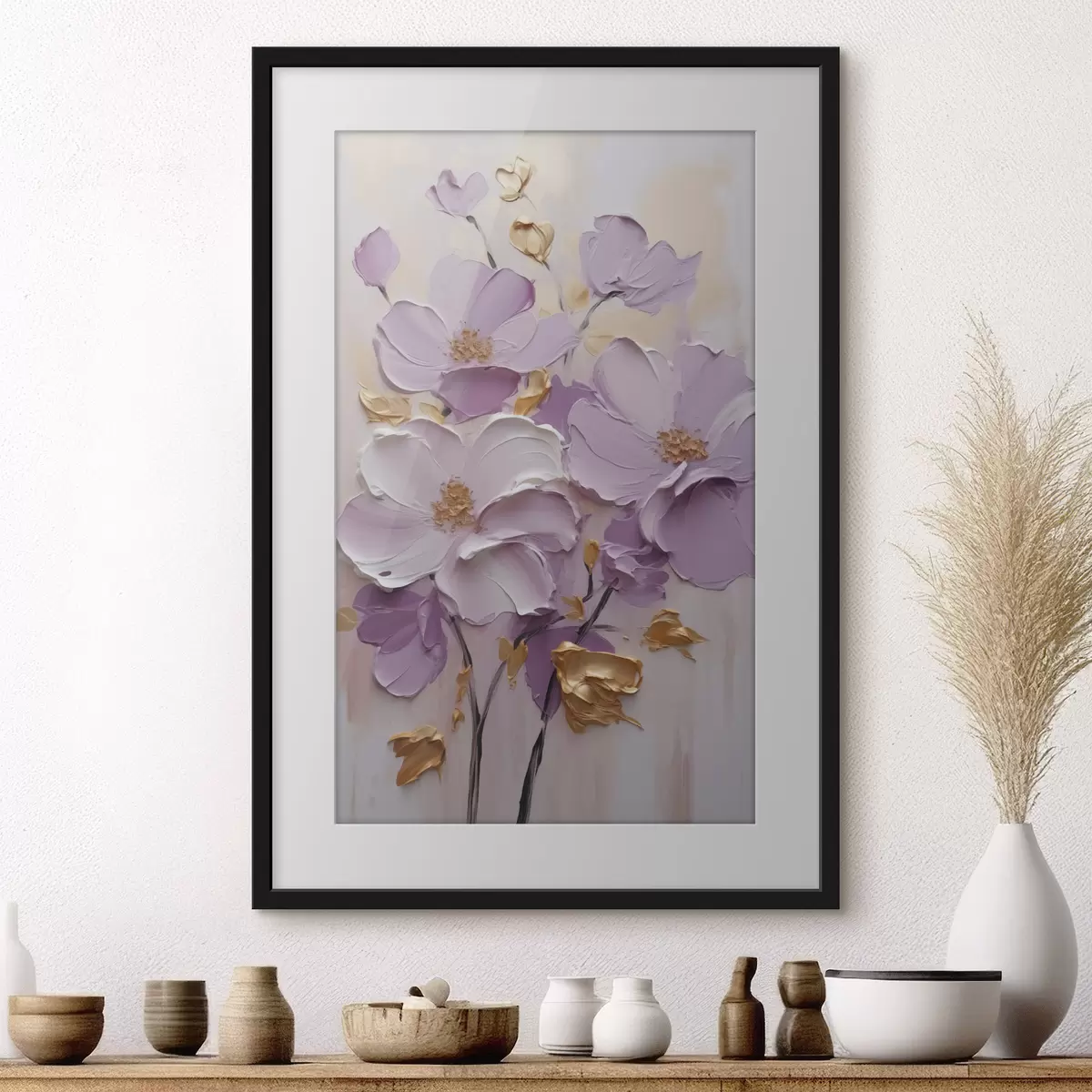 Poster Abstrakte Blumen f46838