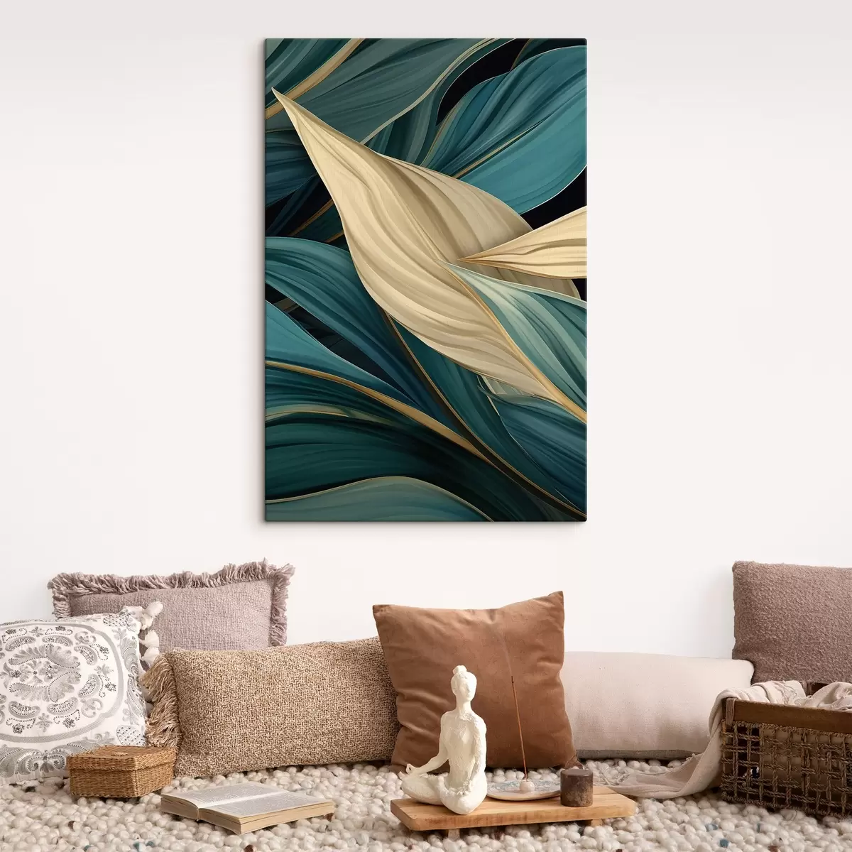 Fototapete Große abstrakte Blätter s46880