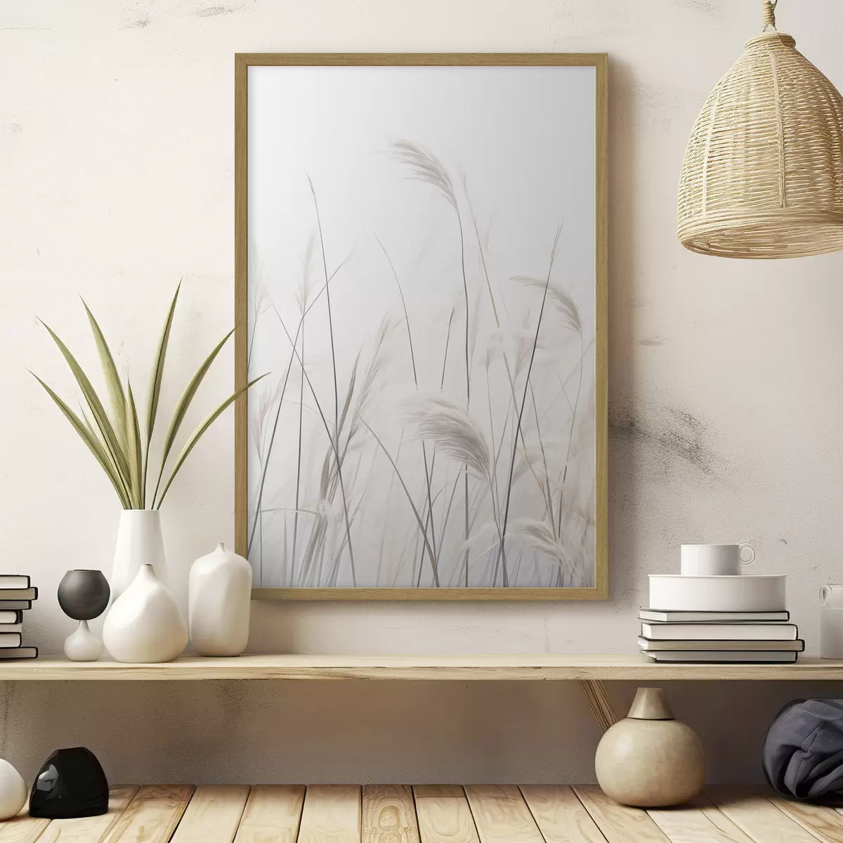 Poster Pflanzen auf hellem Hintergrund f46883