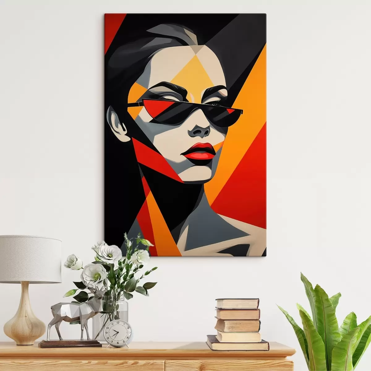 Fototapete Abstraktes Porträt s46864