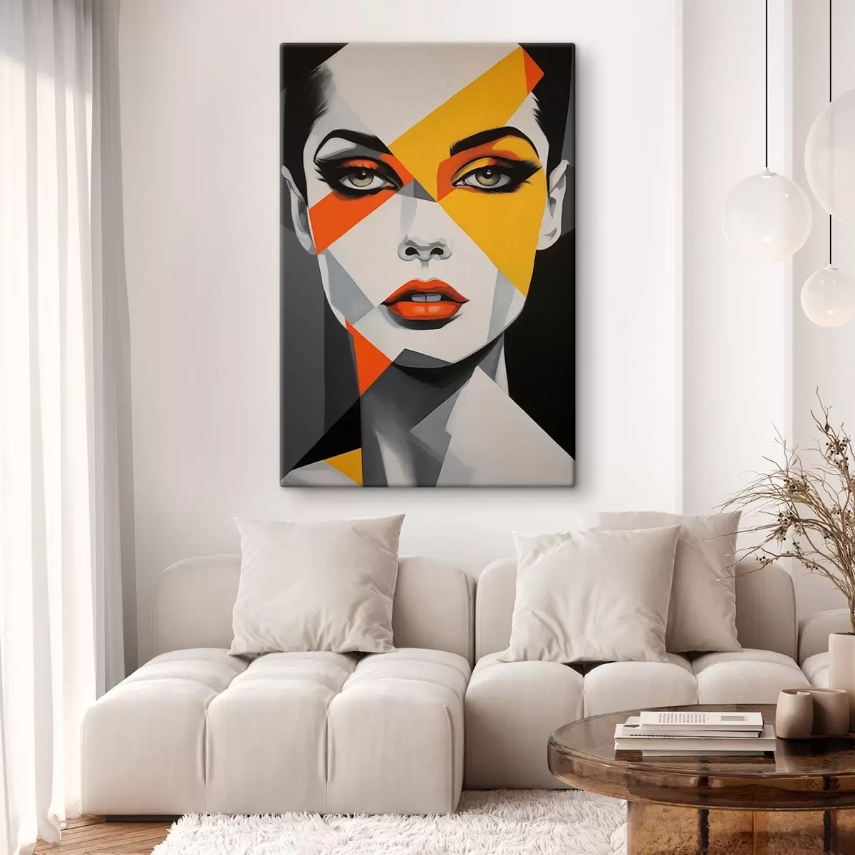 Fototapete Abstraktes Porträt s46865