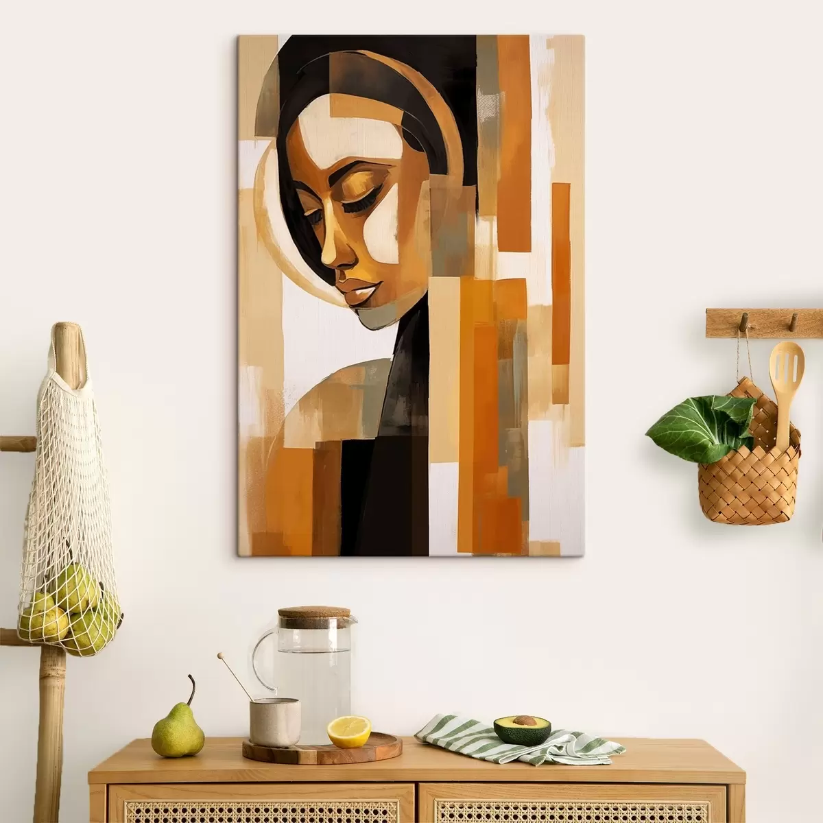 Fototapete Abstraktes Porträt s46867