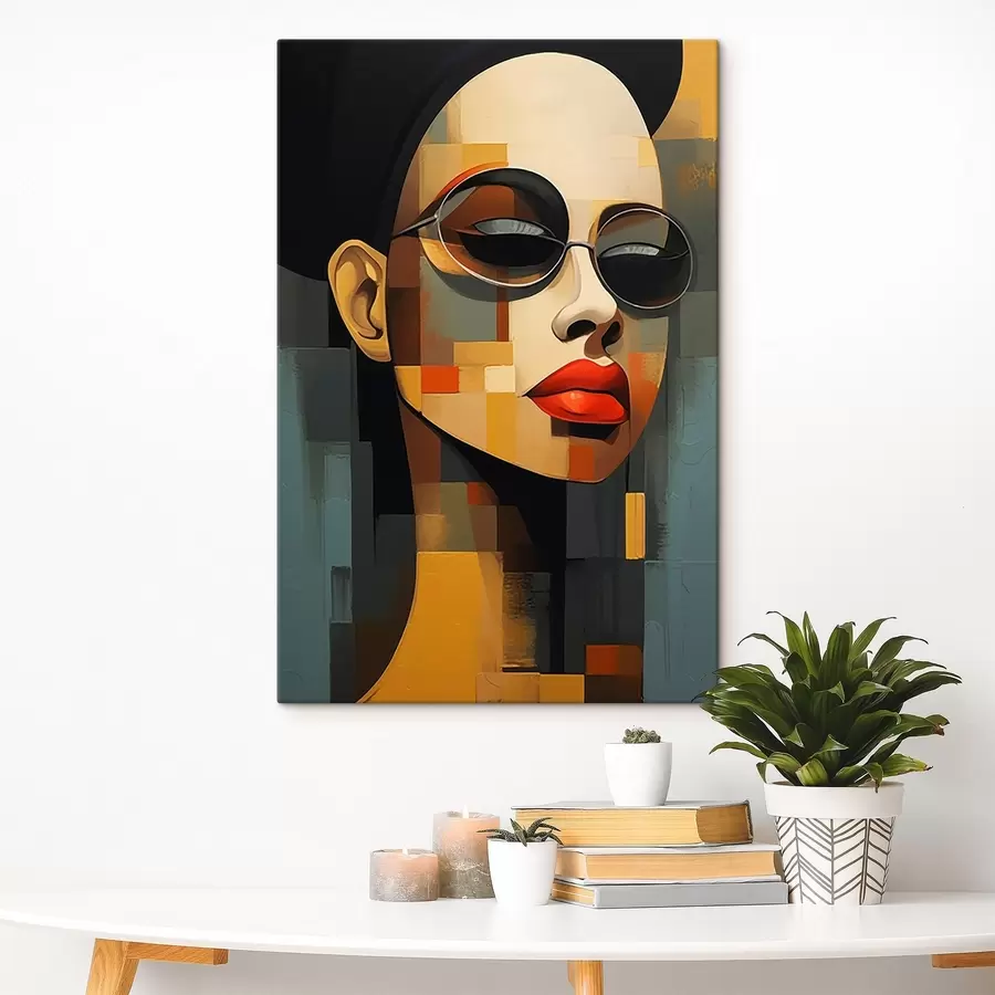 Fototapete Abstraktes Porträt s46868