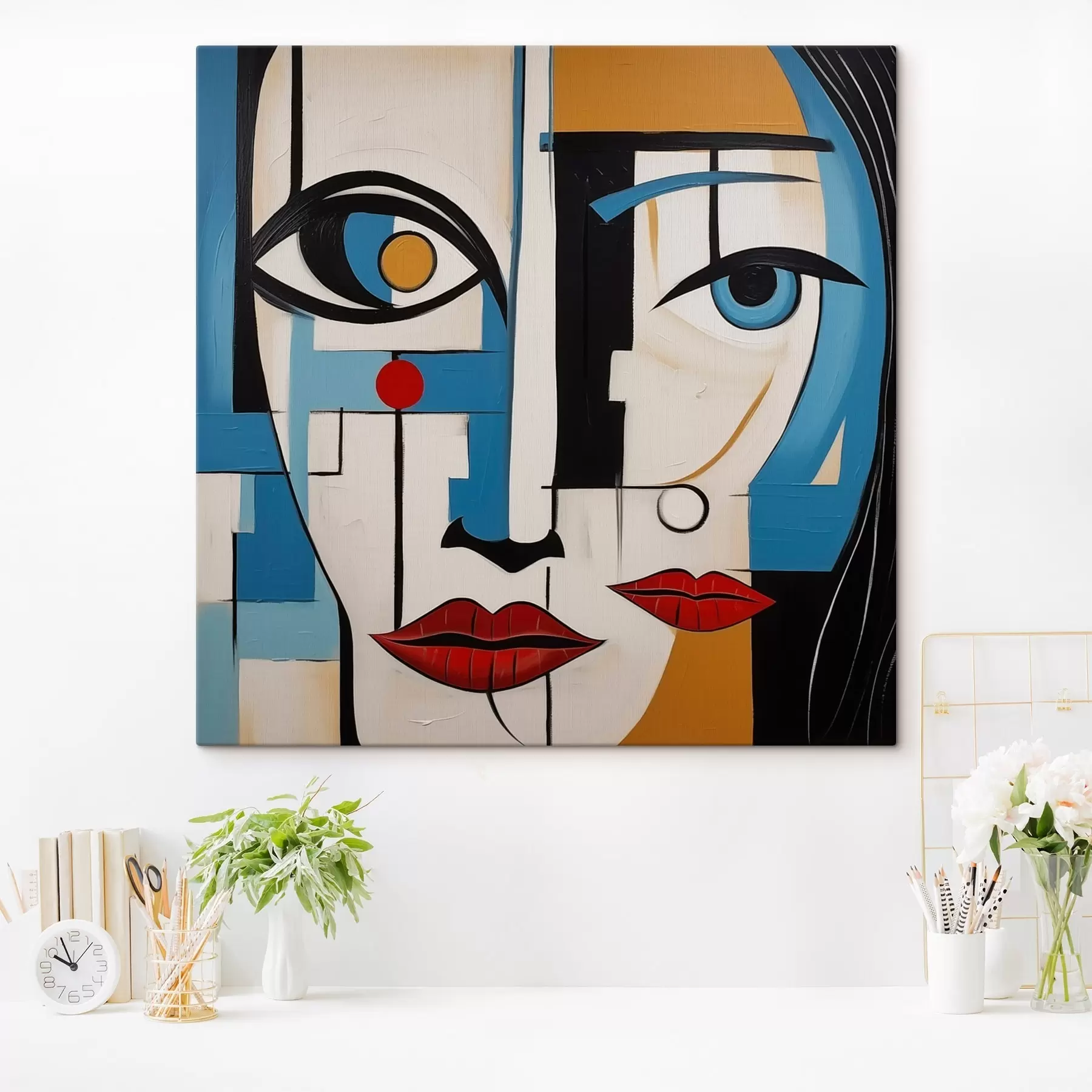 Fototapete Abstraktes Porträt s46870