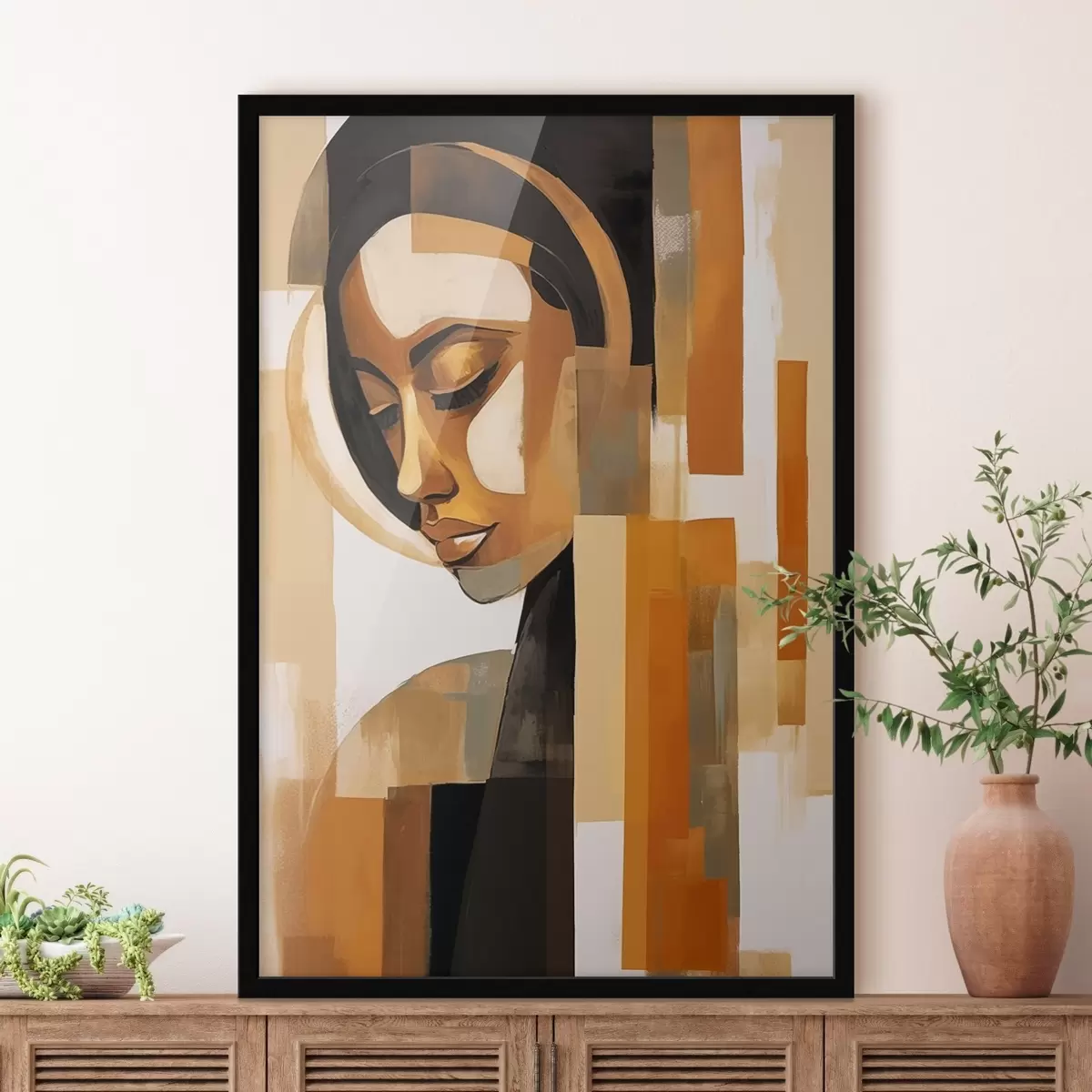 Poster Abstraktes Porträt f46867