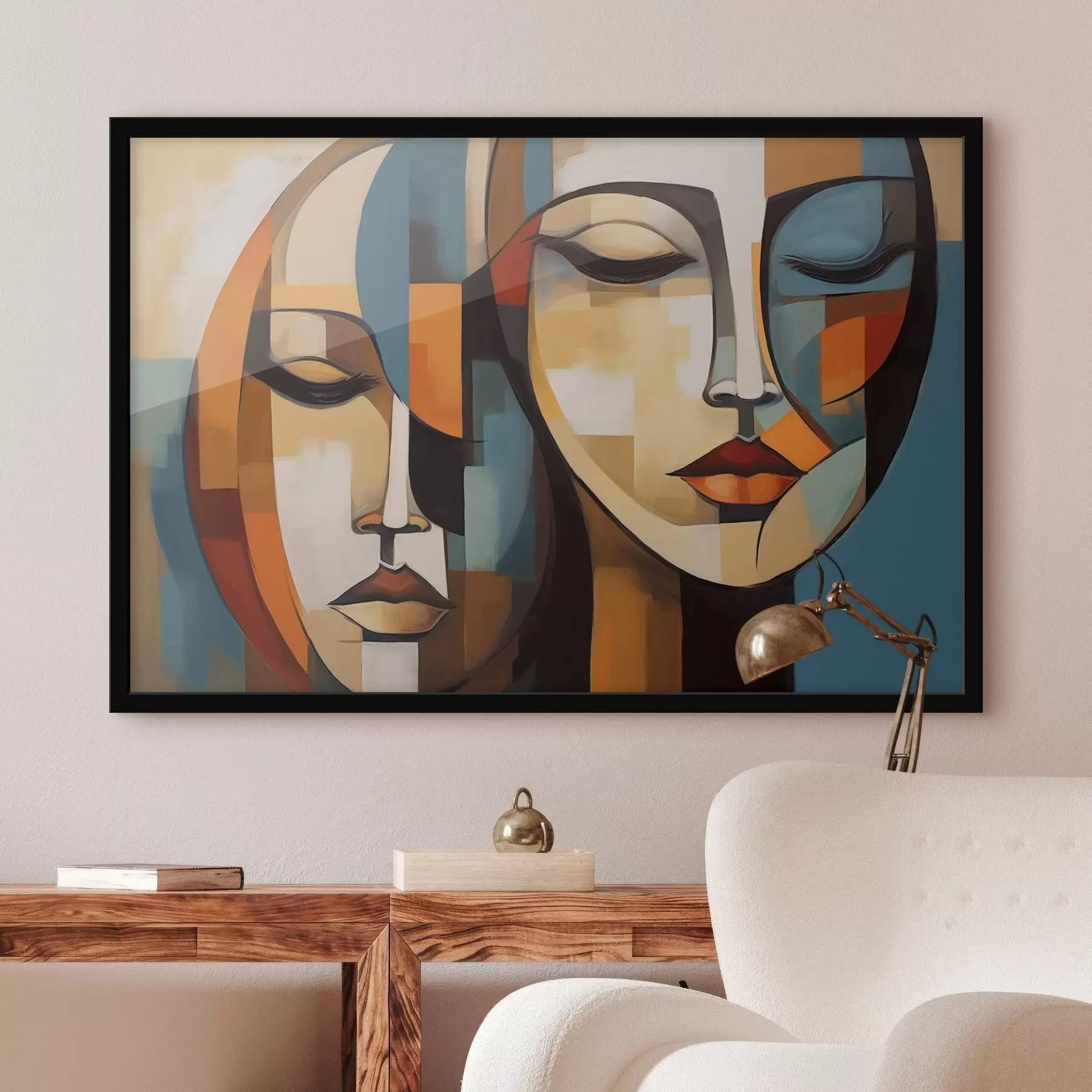 Fototapete Abstraktes Porträt f46869