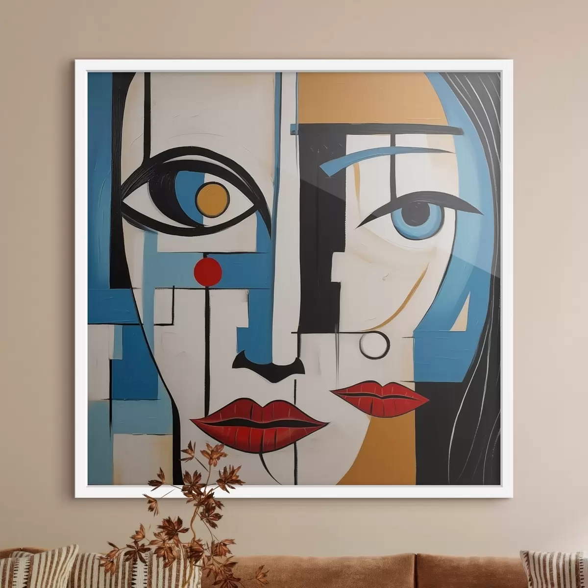 Poster Abstraktes Porträt f46870