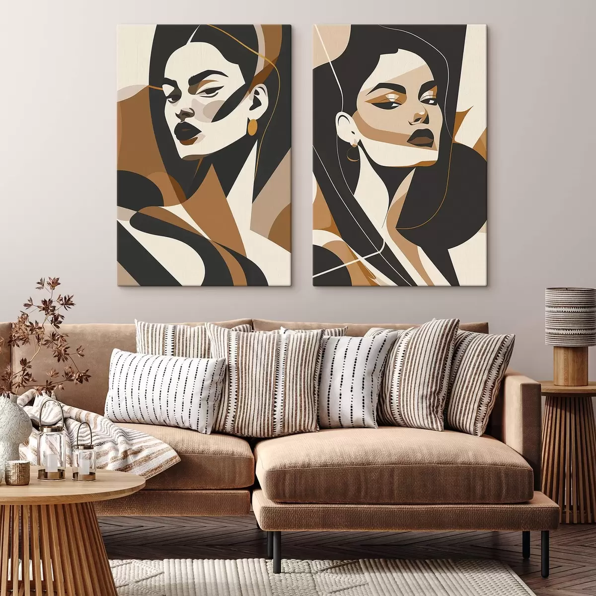 Fototapete Abstrakte Porträts von Frauen m01075