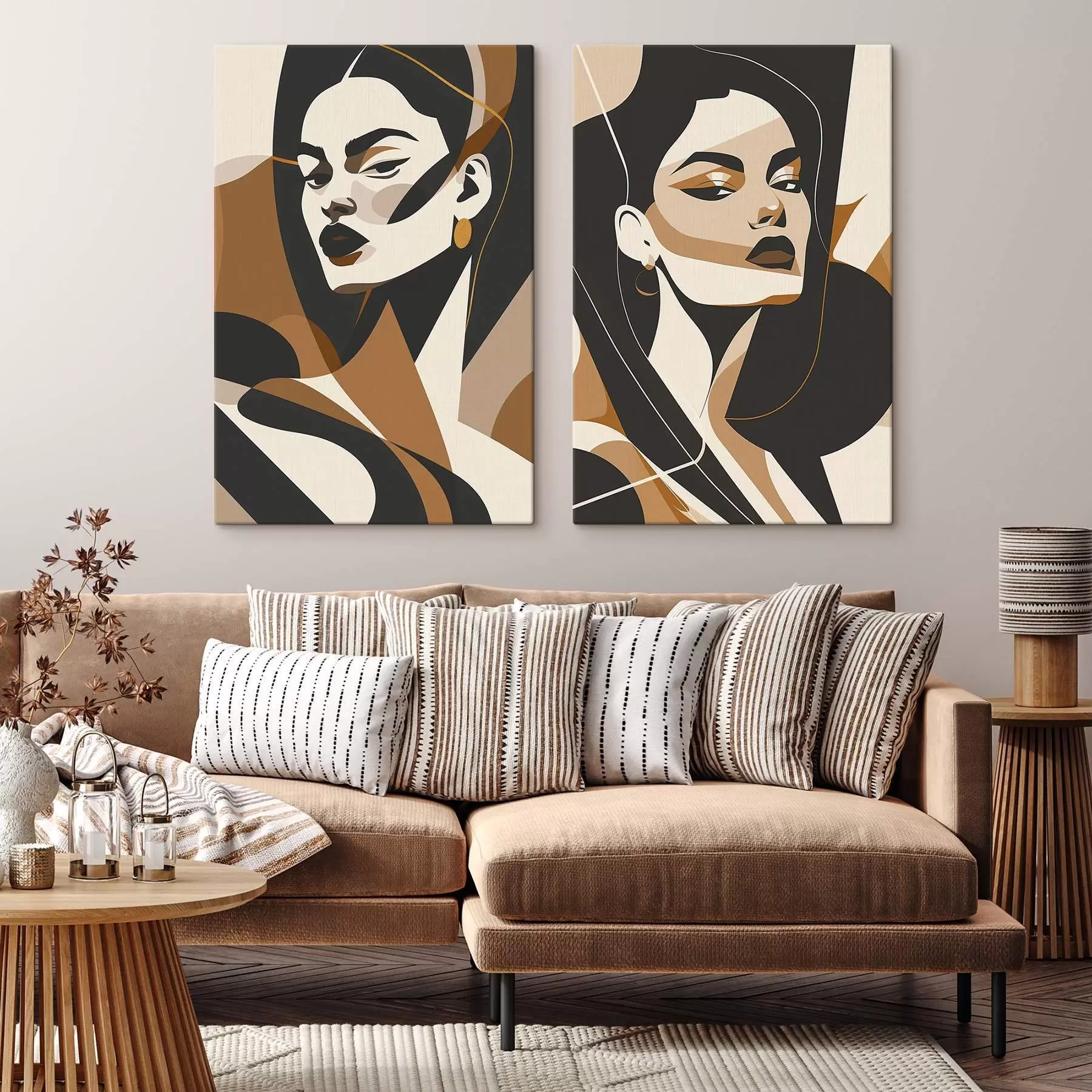 Fototapete Abstrakte Porträts von Frauen m01075