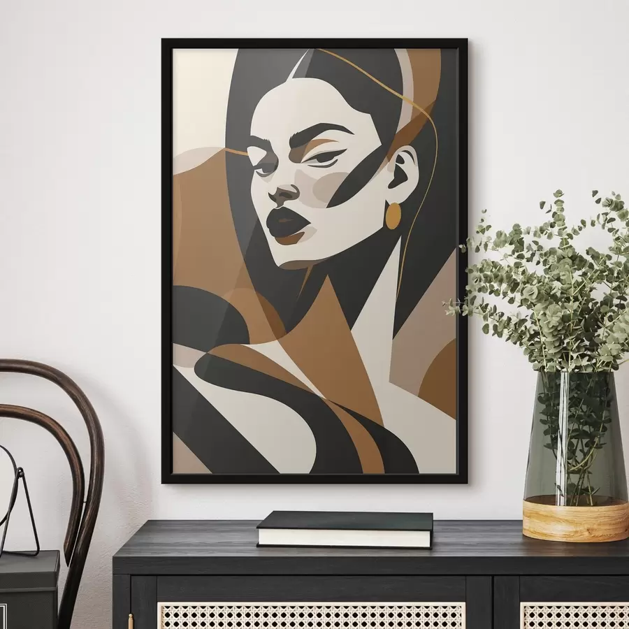 Fototapete Abstraktes Porträt einer Frau f46905