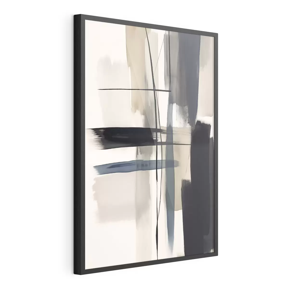 Poster Abstrakte Pinselstrichimitation f46907
