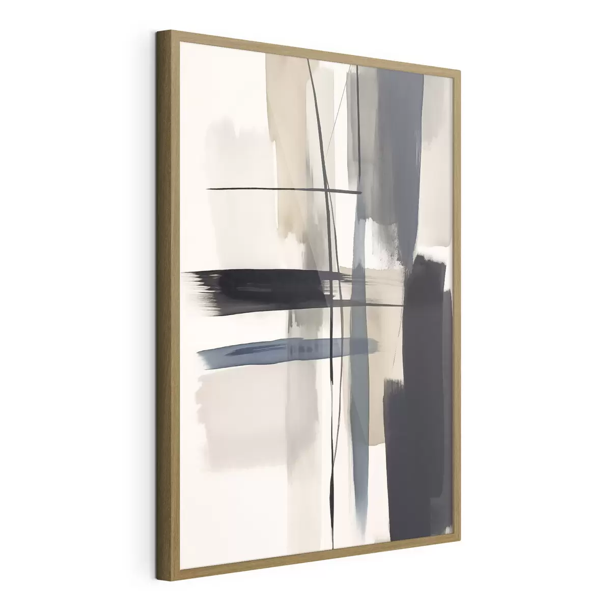 Poster Abstrakte Pinselstrichimitation f46907