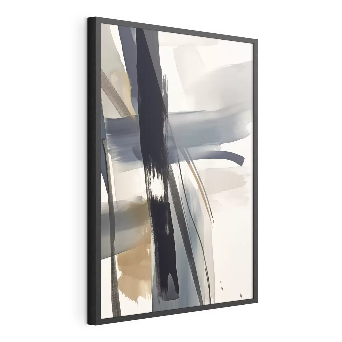 Poster Abstrakte Pinselstrichimitation f46908