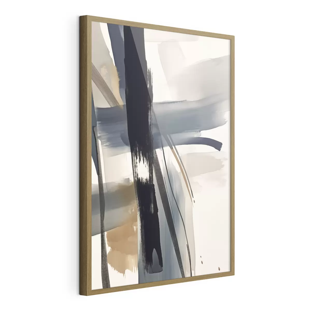 Poster Abstrakte Pinselstrichimitation f46908