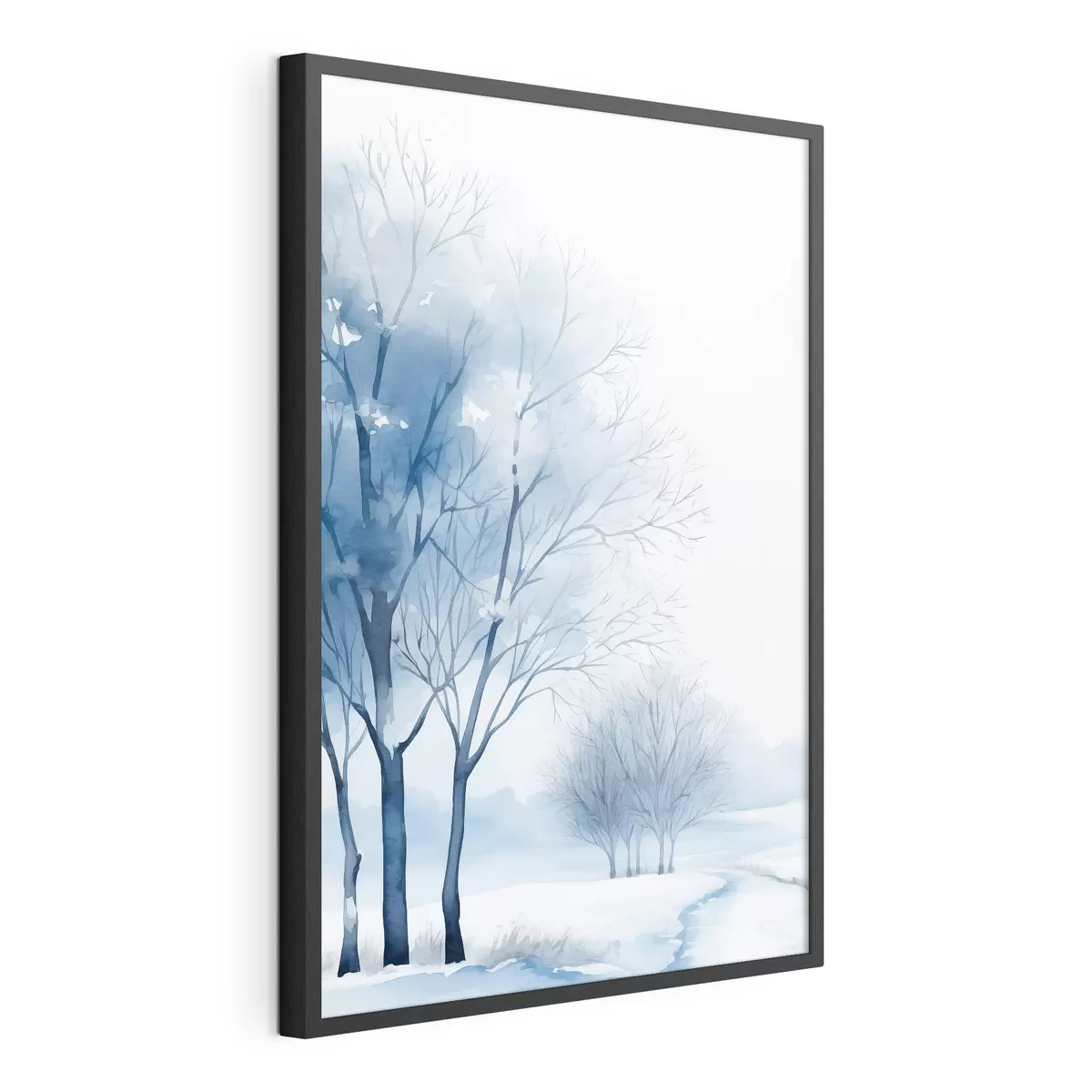 Poster Schneebedeckte Bäume im Wald f46965