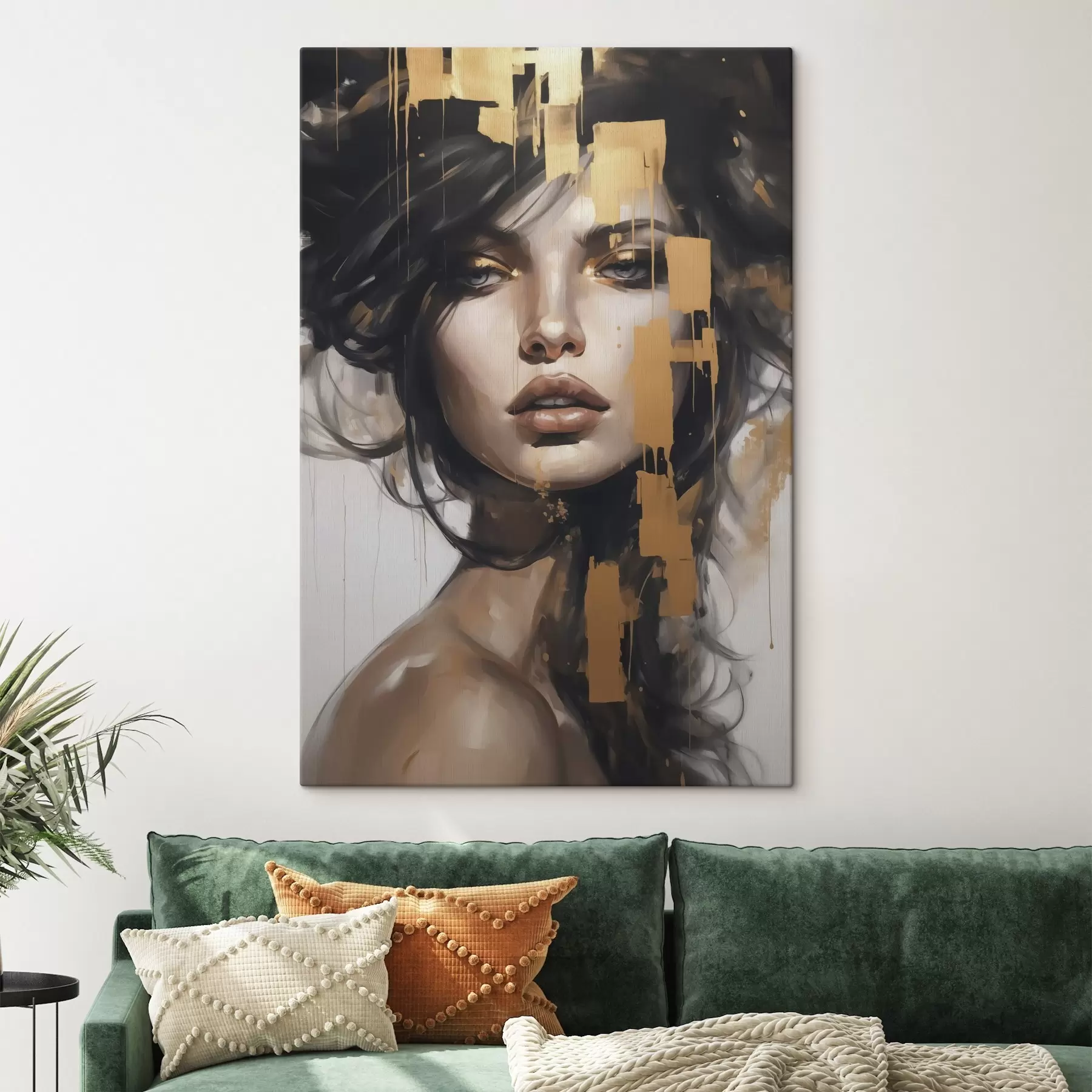 Fototapete Abstraktes Porträt eines Mädchens s46919