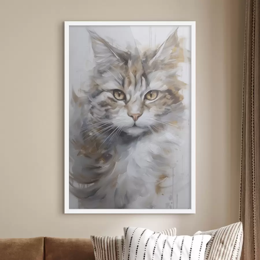 Fototapete Katzenimitationsgemälde f46833