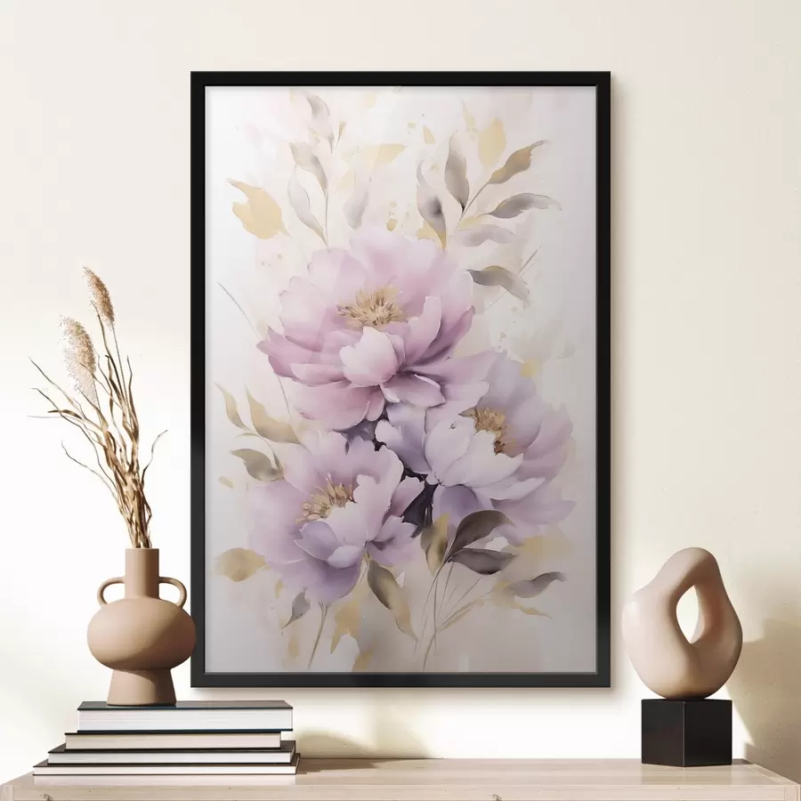 Fototapete Bouquet-Imitation eines Gemäldes f46915