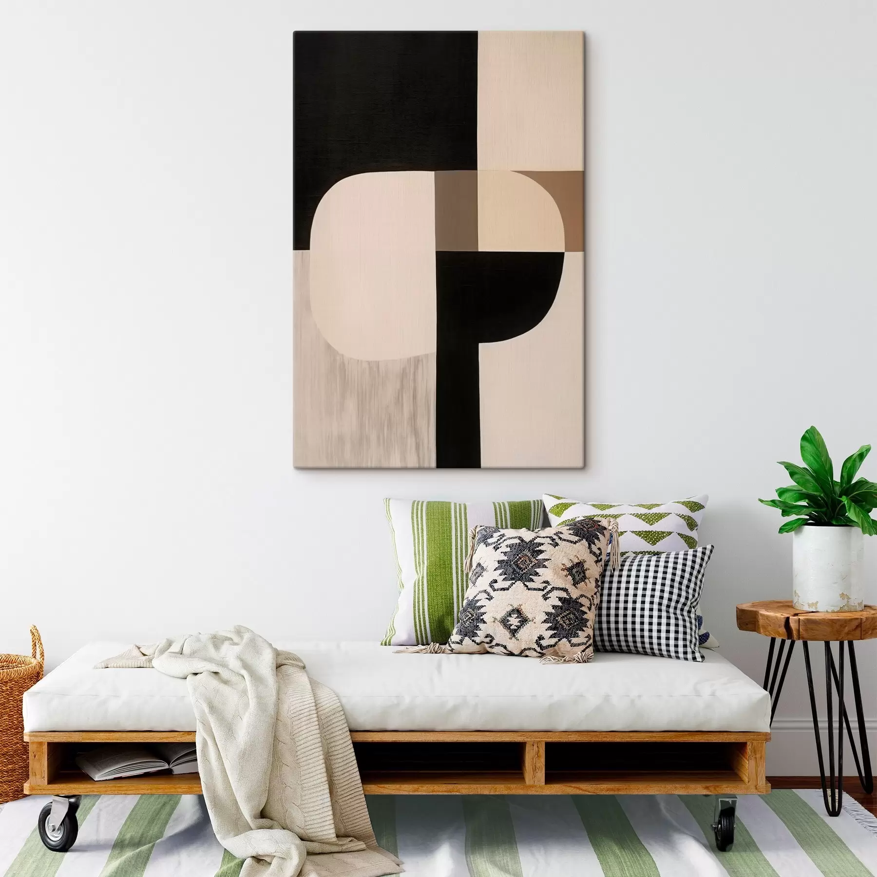 Fototapete Monochrome geometrische Abstraktion s46993