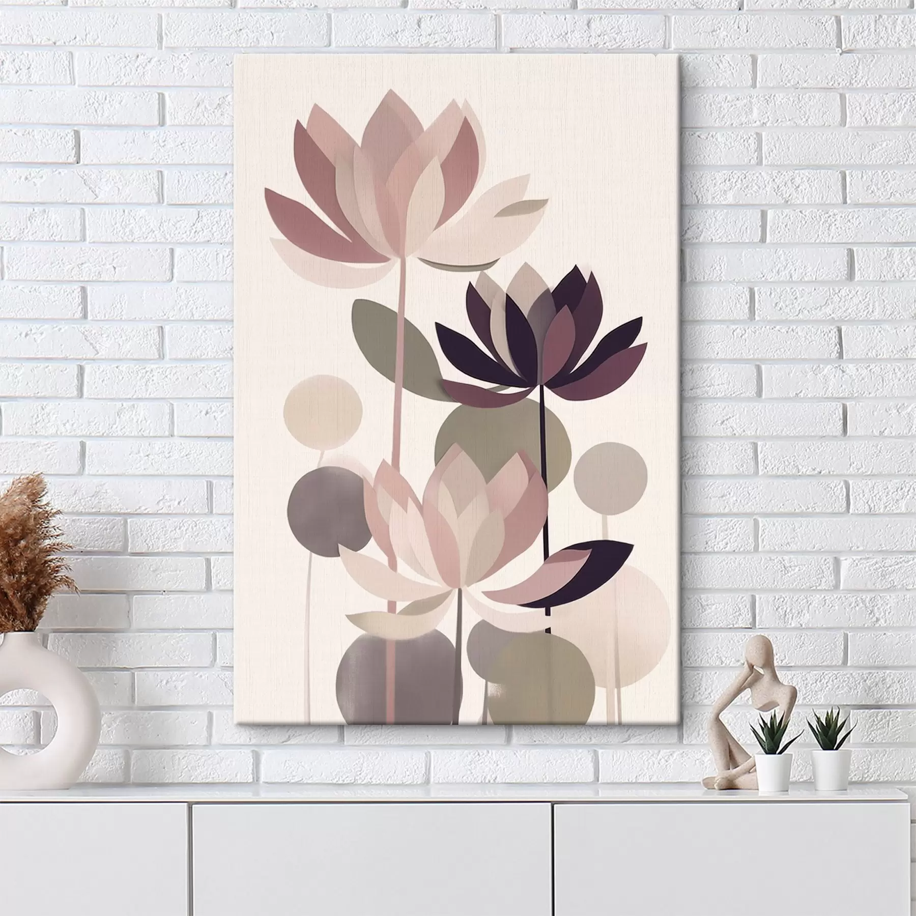 Fototapete Abstrakte Lotusblumen s46998