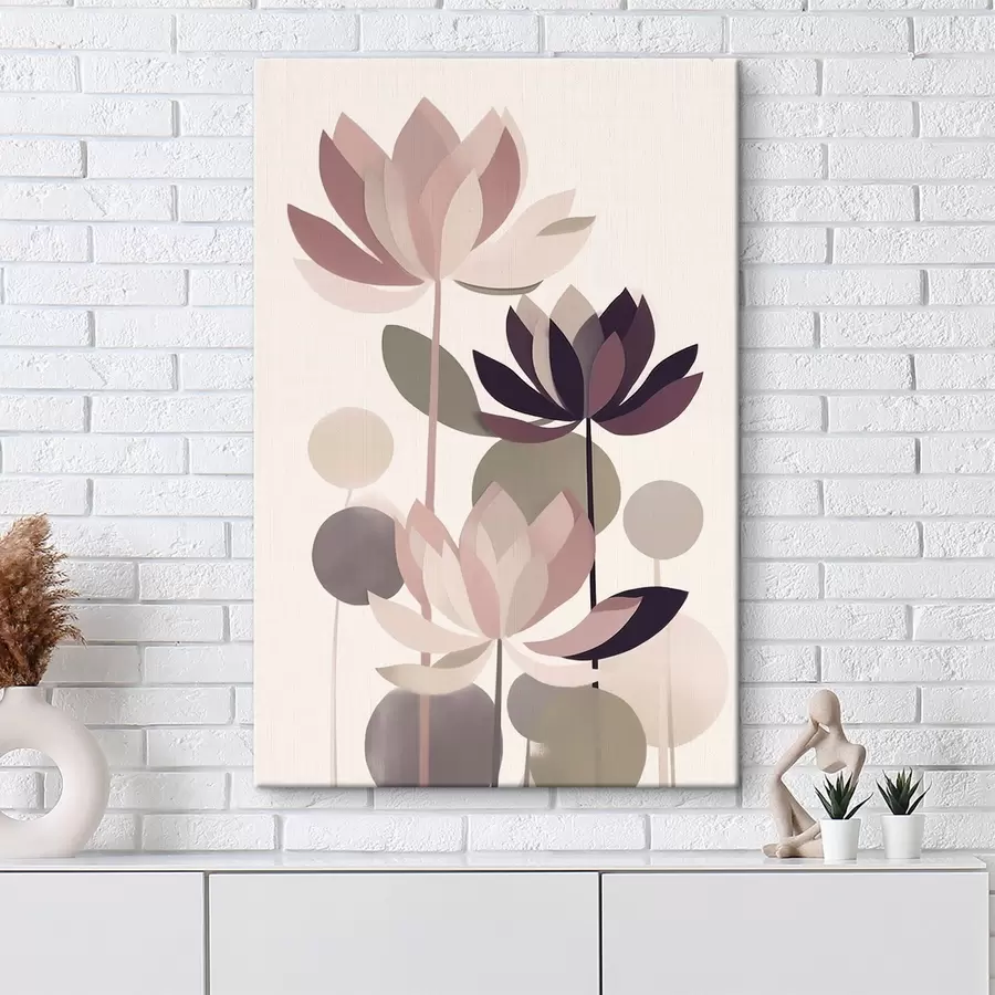 Fototapete Abstrakte Lotusblumen s46998