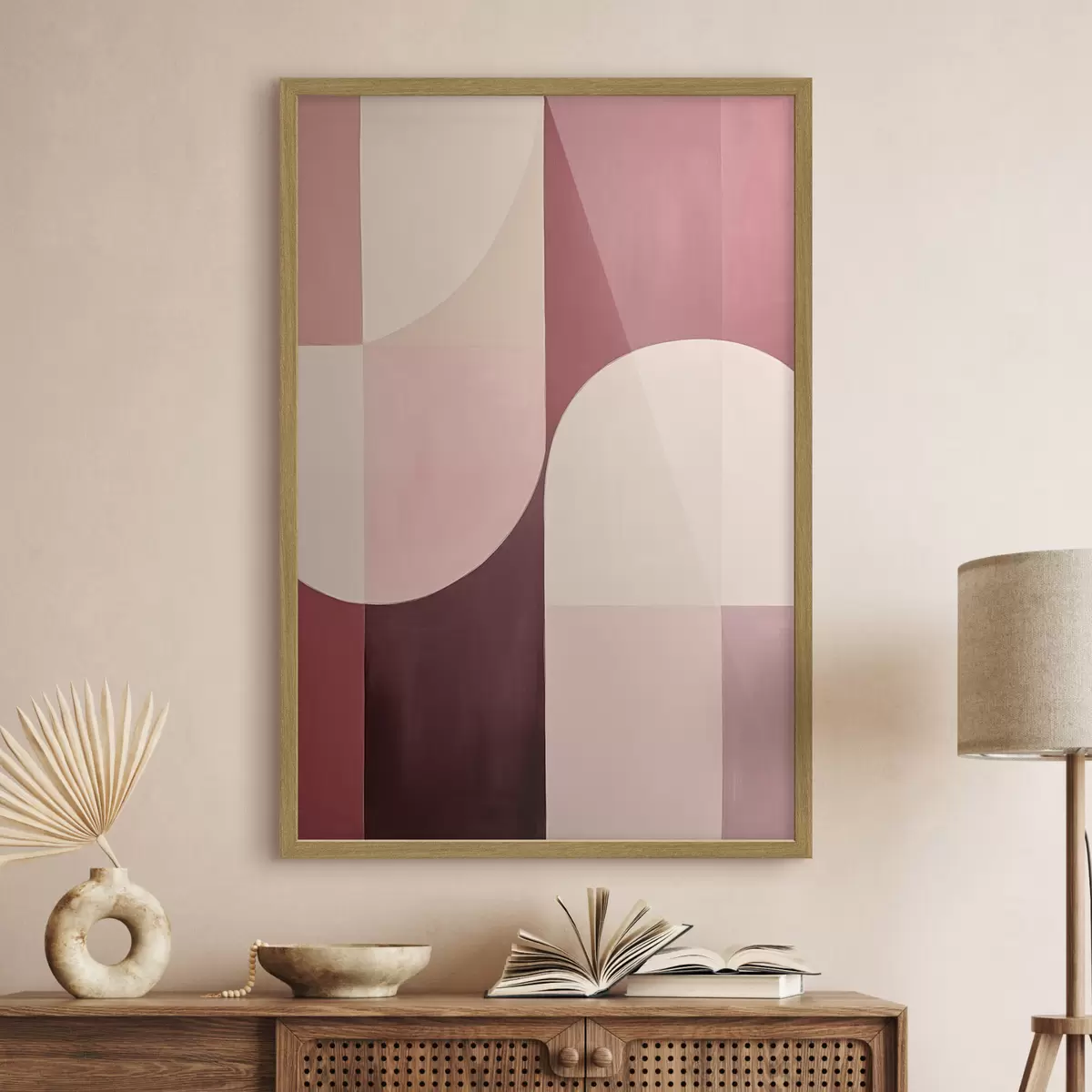Poster Komposition fließender Formen f46990