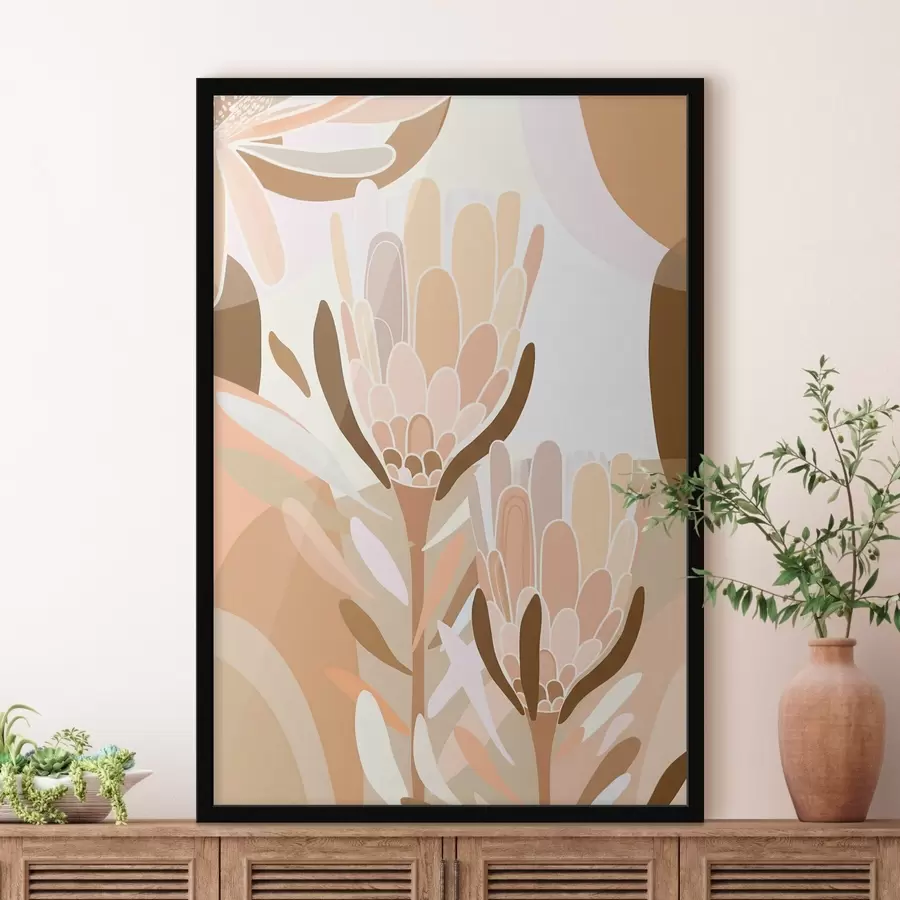 Fototapete Abstrakte Blumen f46991