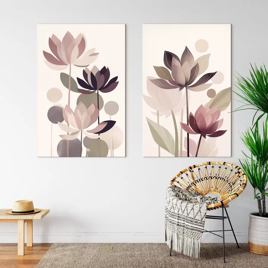 Fototapete Abstrakte Lotusblumen m01110