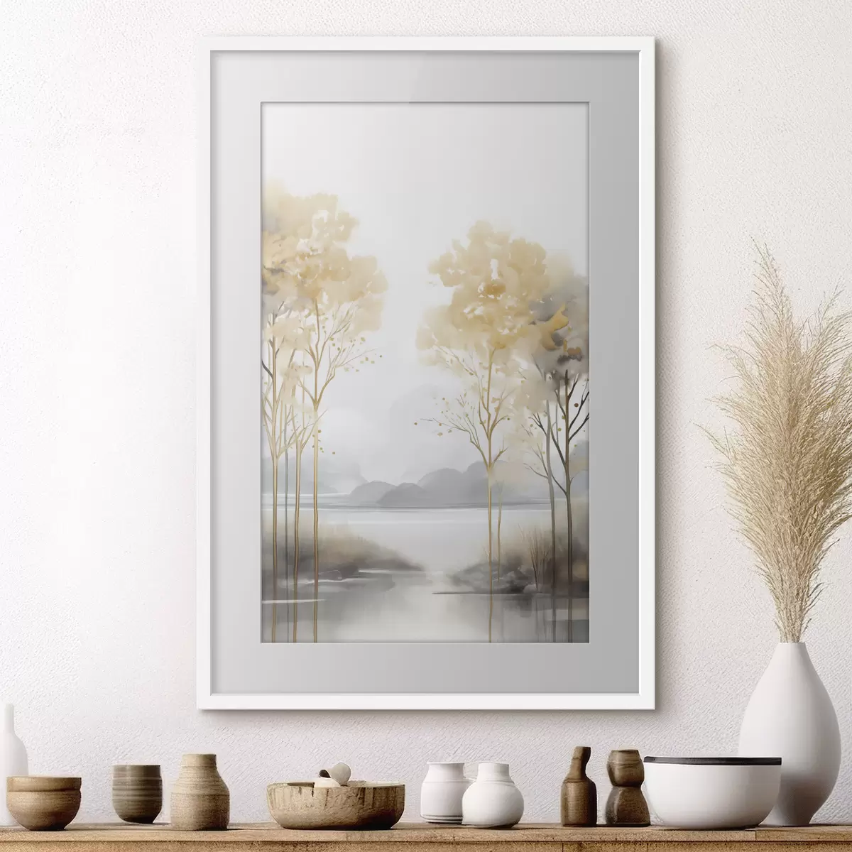 Poster Baum und Leichtigkeit f47015