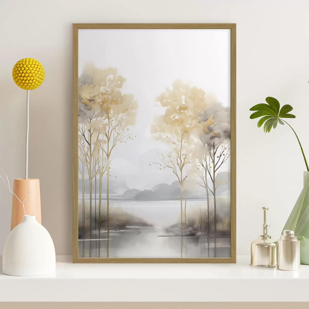 Poster Baum und Leichtigkeit f47015