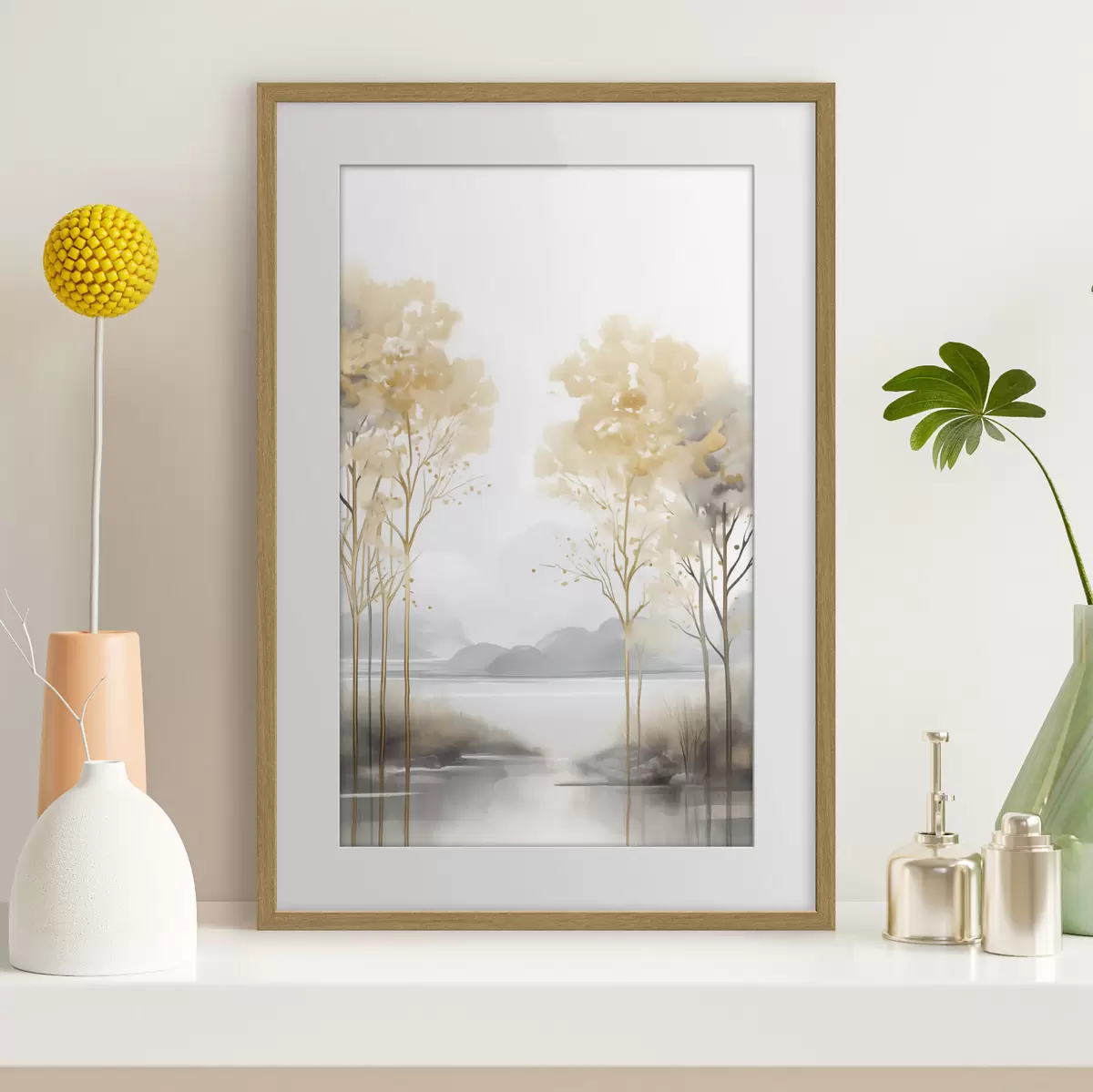 Poster Baum und Leichtigkeit f47015