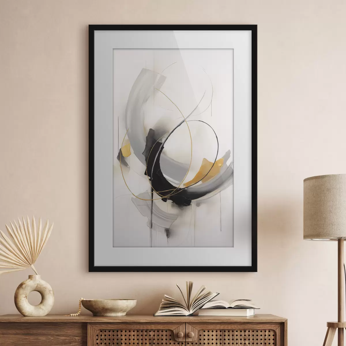 Poster Linien und Flüstern f47035