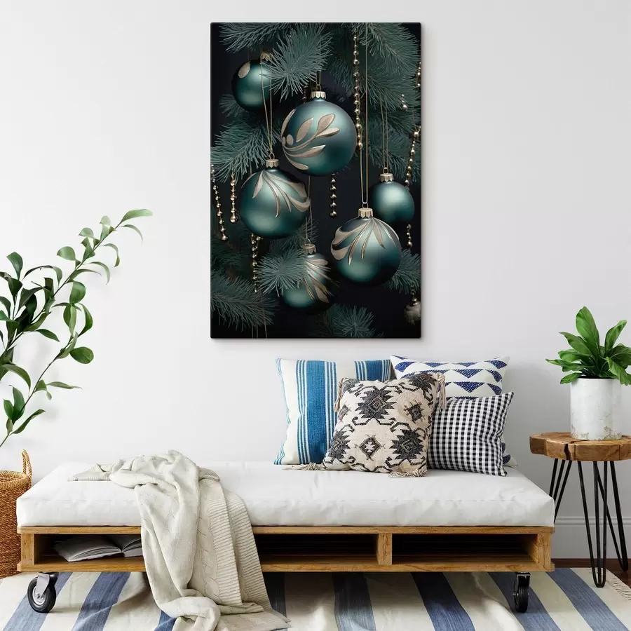 Fototapete Neujahrsdekoration am Baum s46979