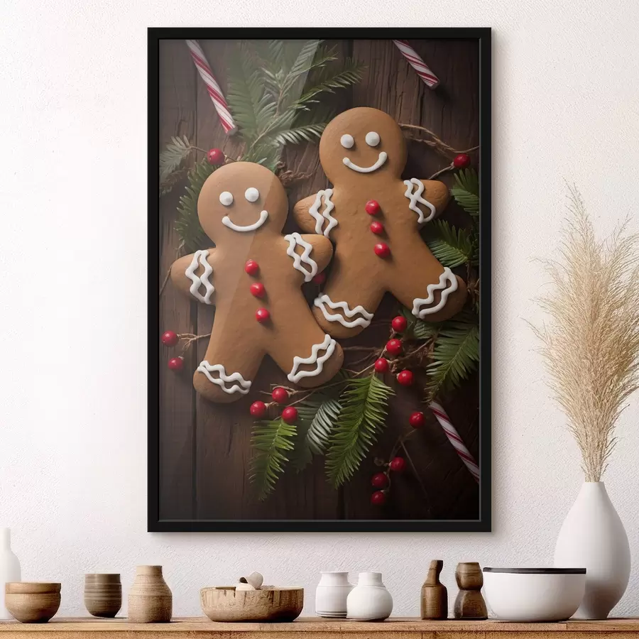 Fototapete Neujahrskeksmännchen f46978