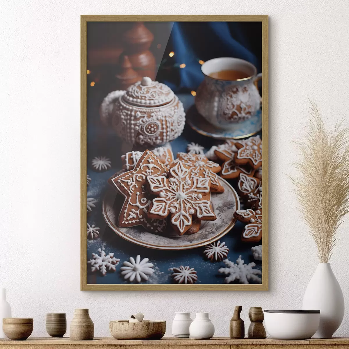 Poster Schneeflocken-Kekse f46982