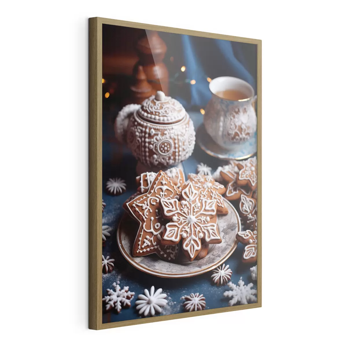 Poster Schneeflocken-Kekse f46982