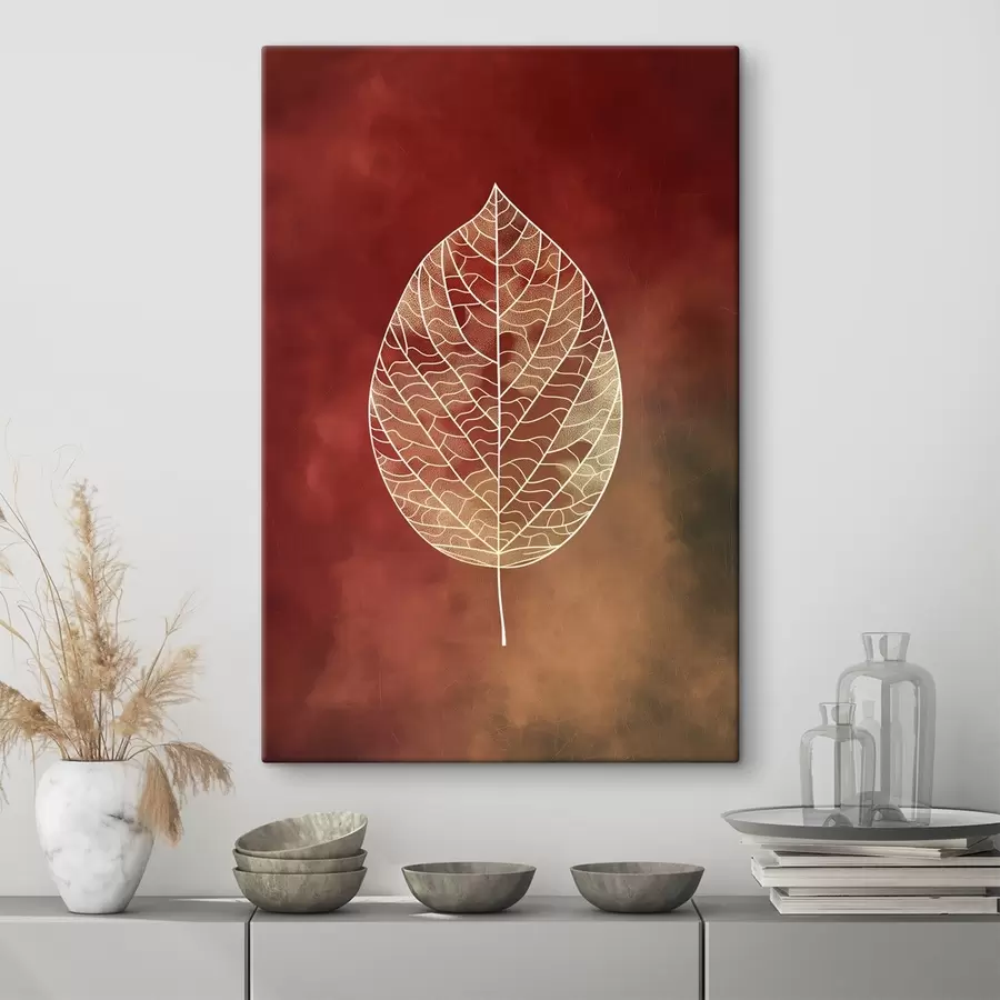 Fototapete Blätter in verschiedenen Farben s47052