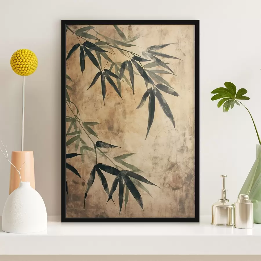 Fototapete Bambusblätter f47048