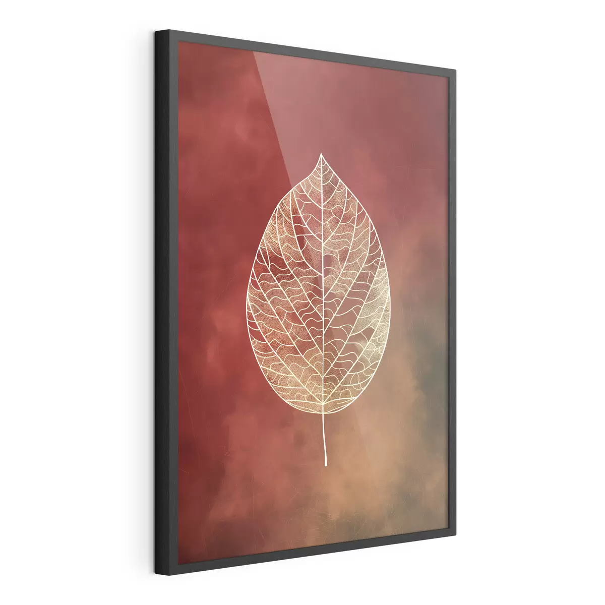 Poster Blätter in verschiedenen Farben f47052