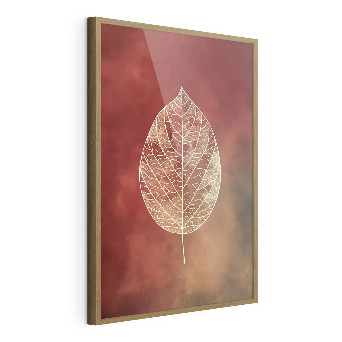 Poster Blätter in verschiedenen Farben f47052