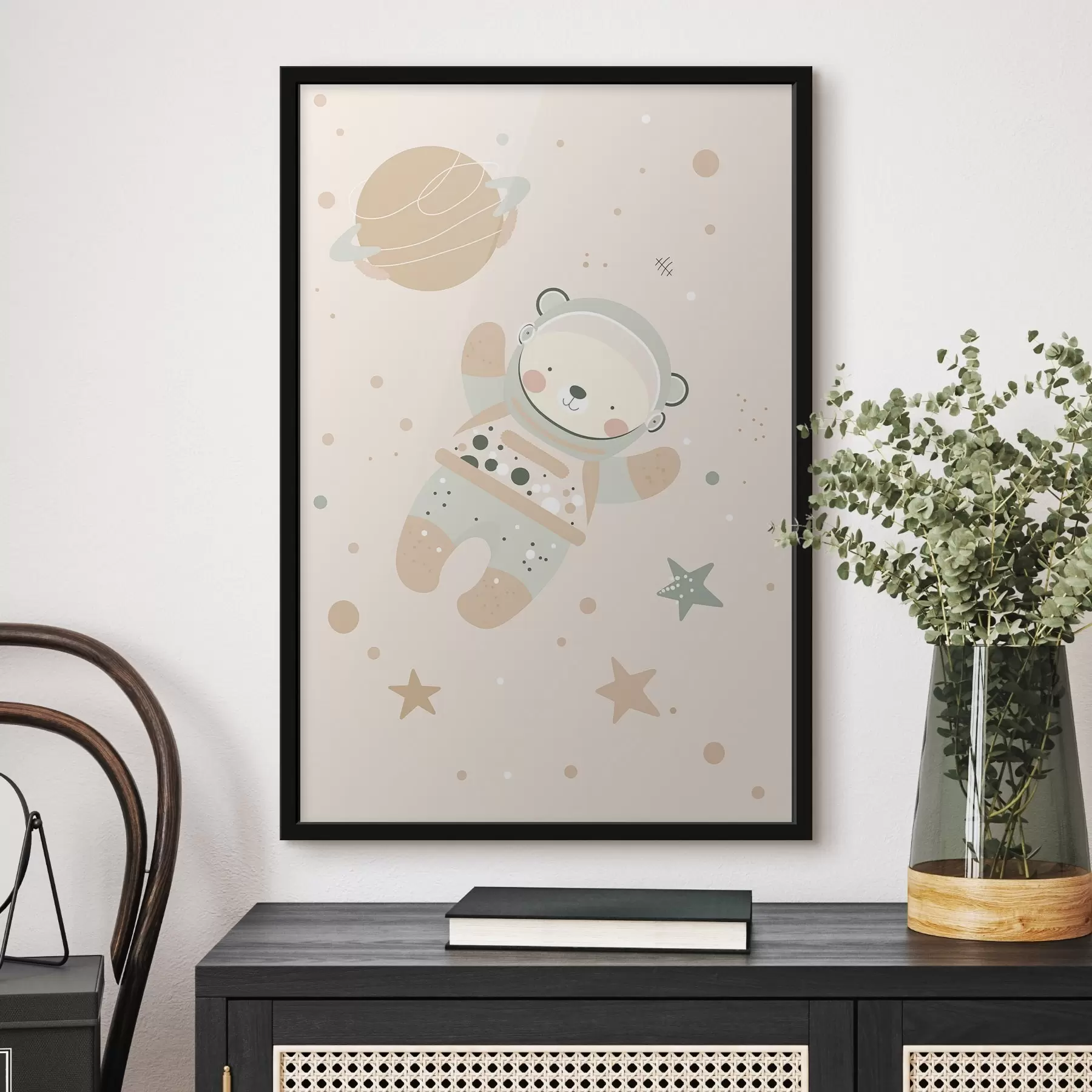 Fototapete Kosmonautenbär f47068