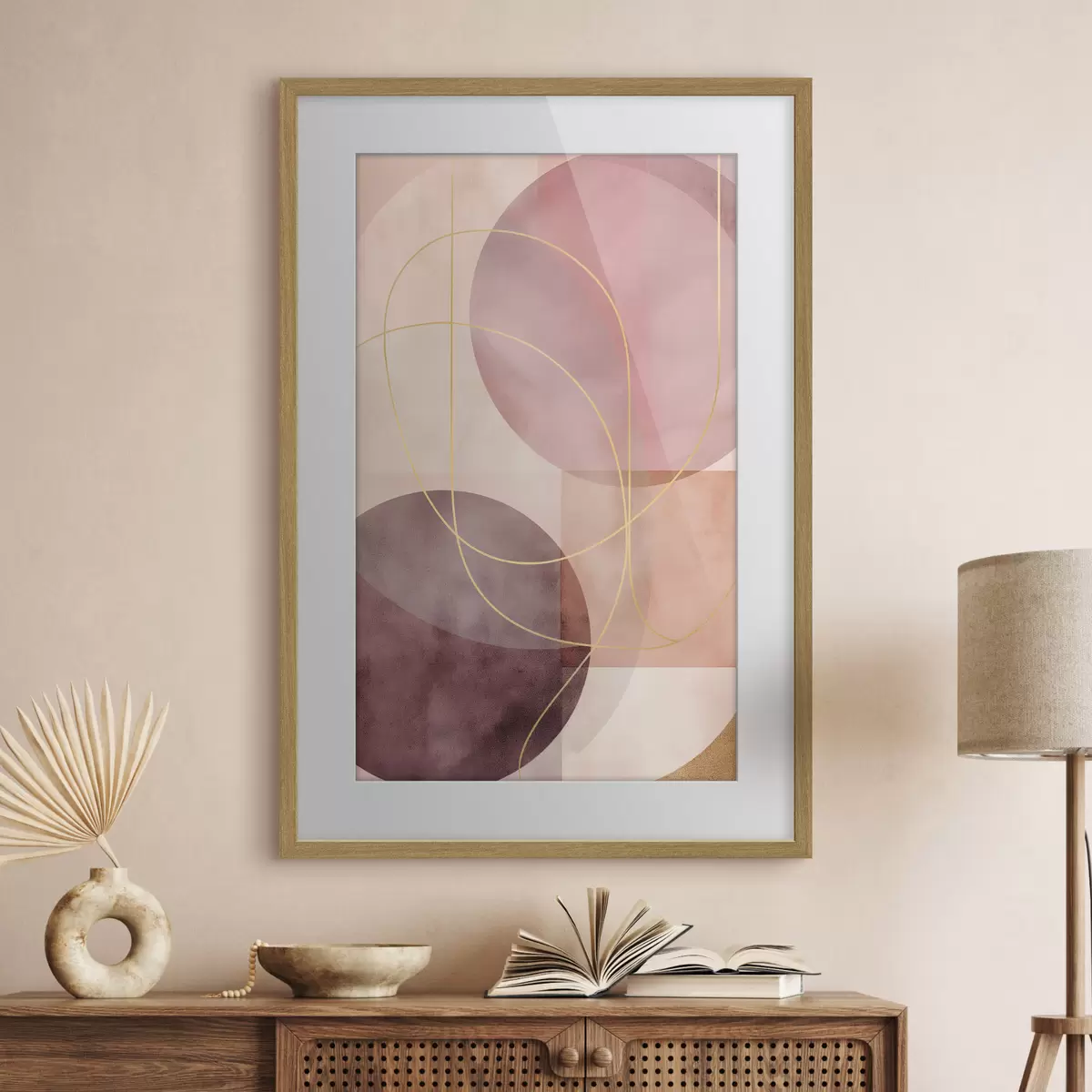 Poster Kreise und Schwung f47070
