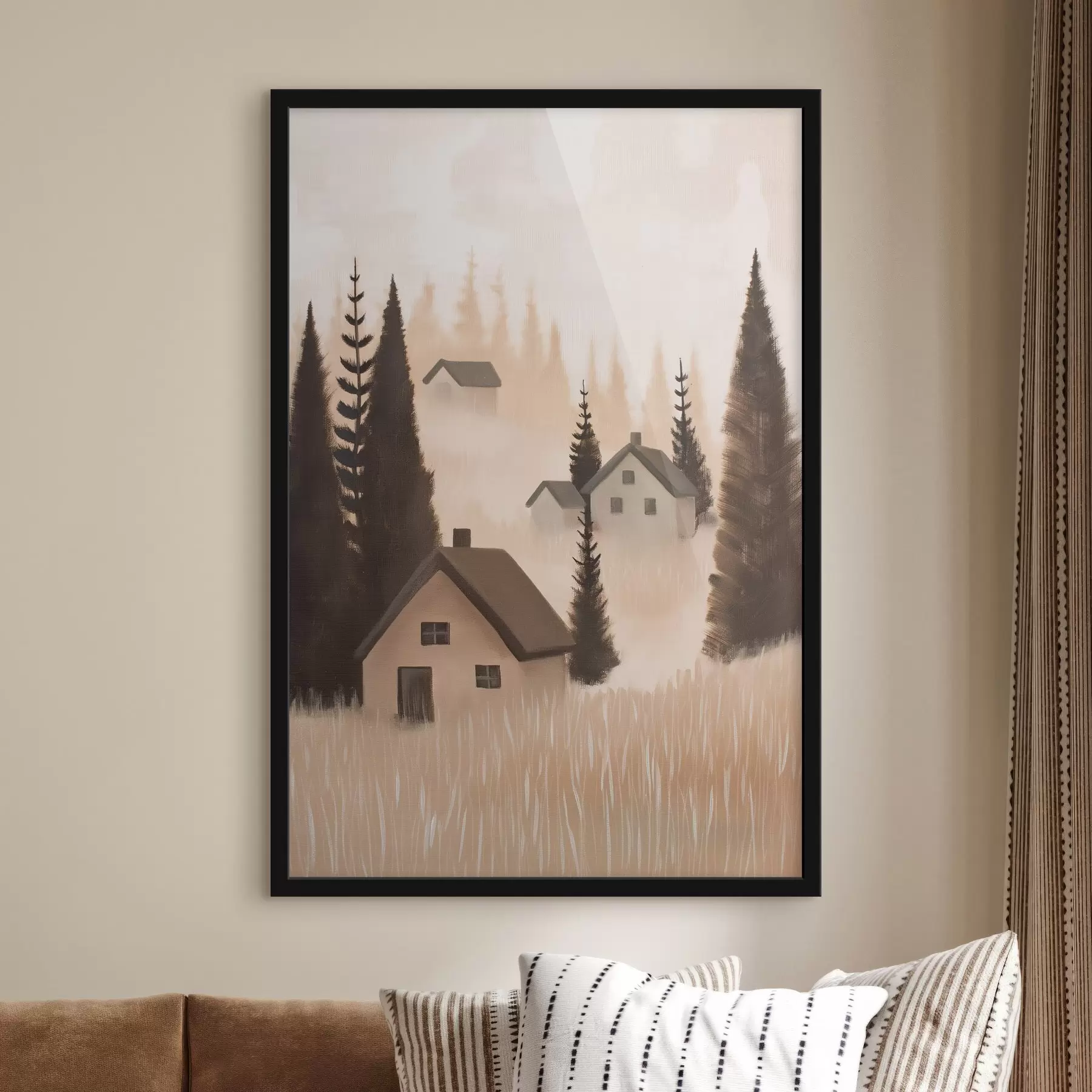 Fototapete Häuser im Wald f47076