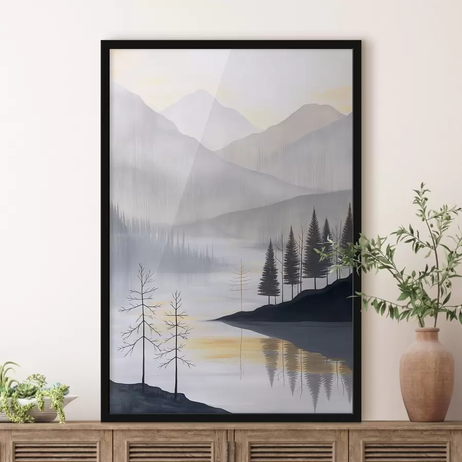 Fototapete Wald und Berge f47078