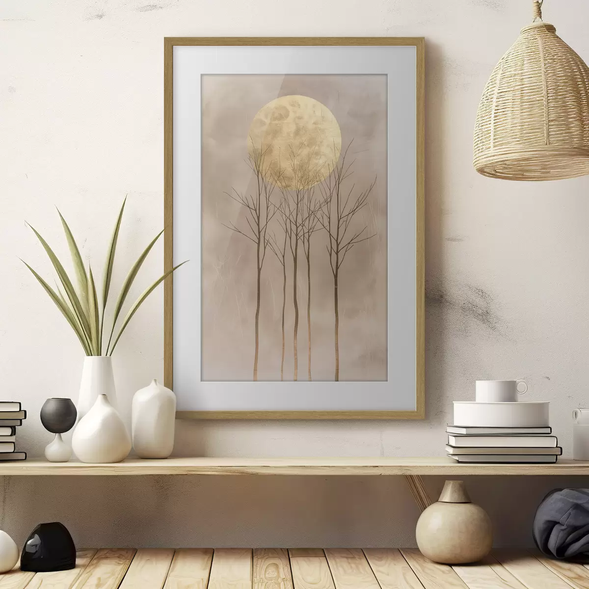 Poster Baum und Licht f47083