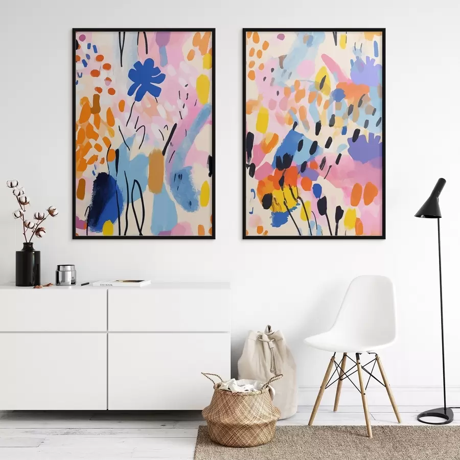 Fototapete Lebendige Farben tanzen in Harmonie d00268