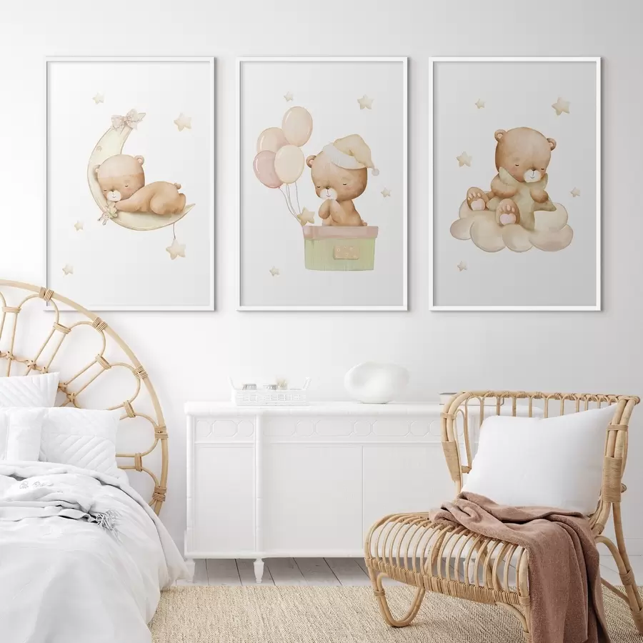 Fototapete Teddybären, die ihre verträumten Momente genießen d00296