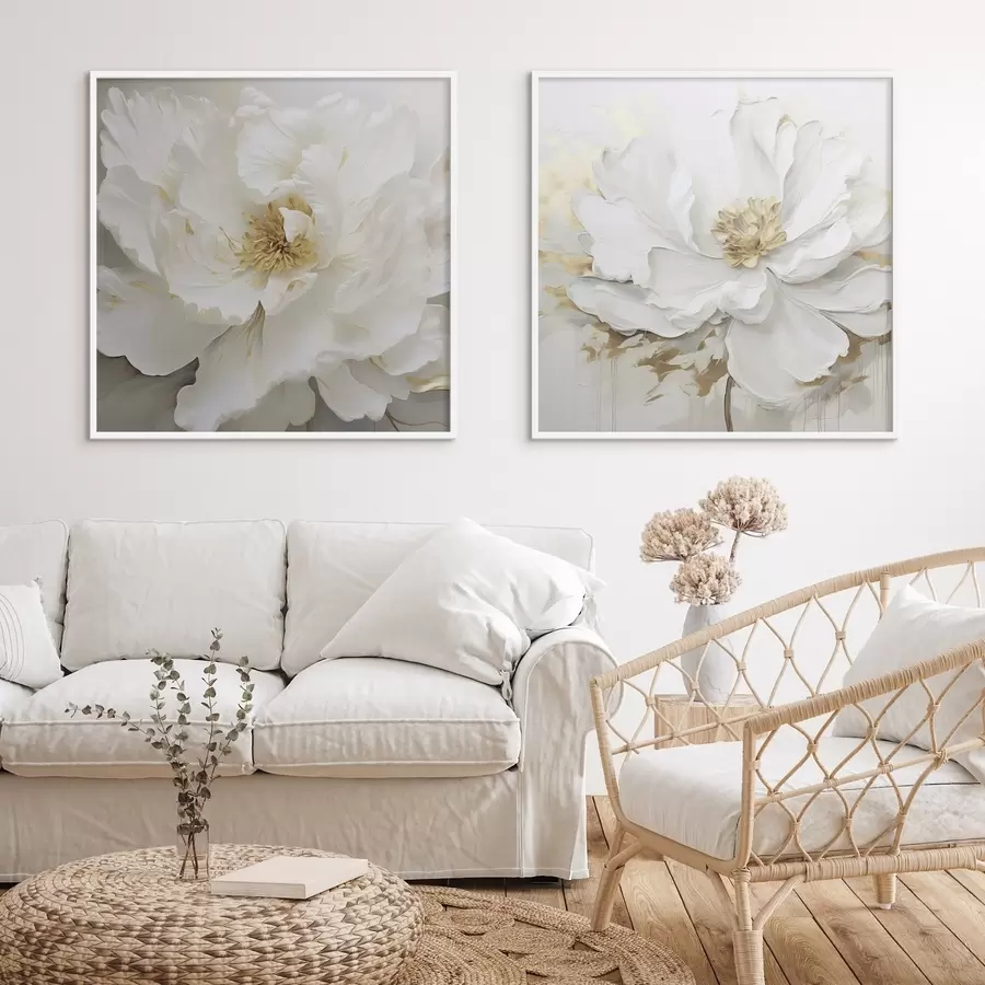 Fototapete Wunderschöne große helle Blumen d00424