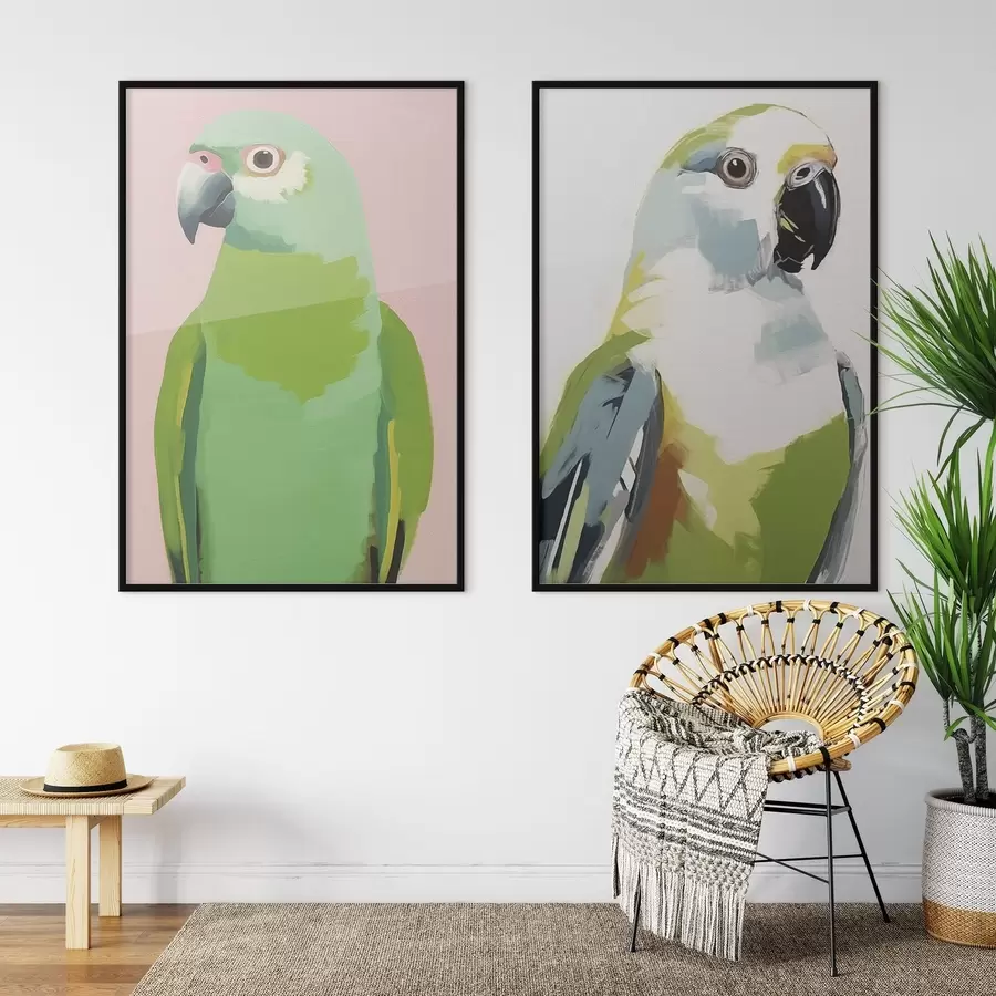 Fototapete Tropische Papageien d00441